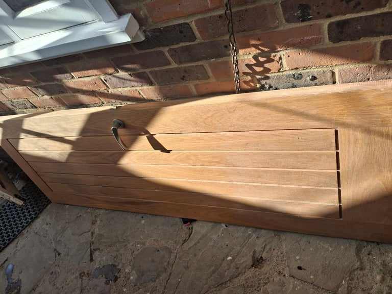 2 fire doors solid oak. 77 and a half high x 27 wide.