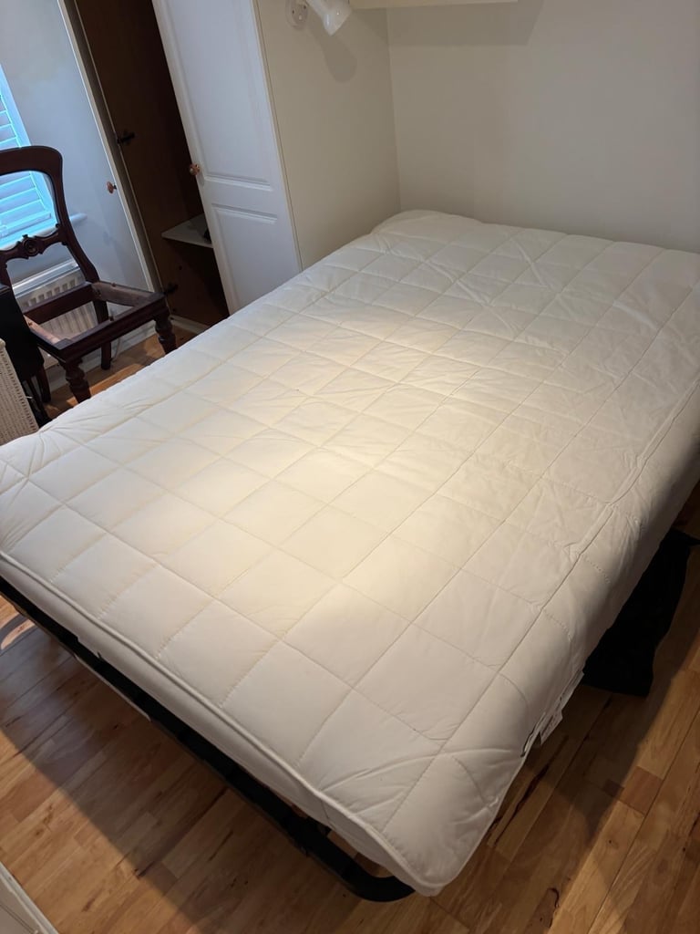 Ikea sofa bed / futon + mattress topper and mattress protector