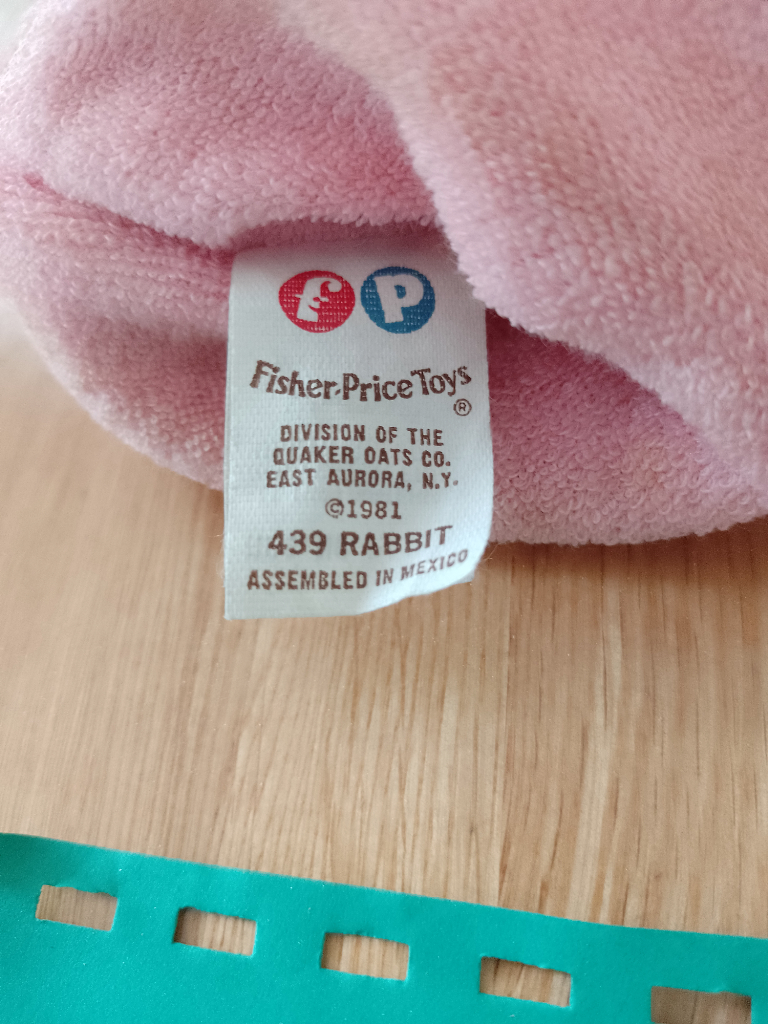 Fisher price..Rare animal grabber toy rattle