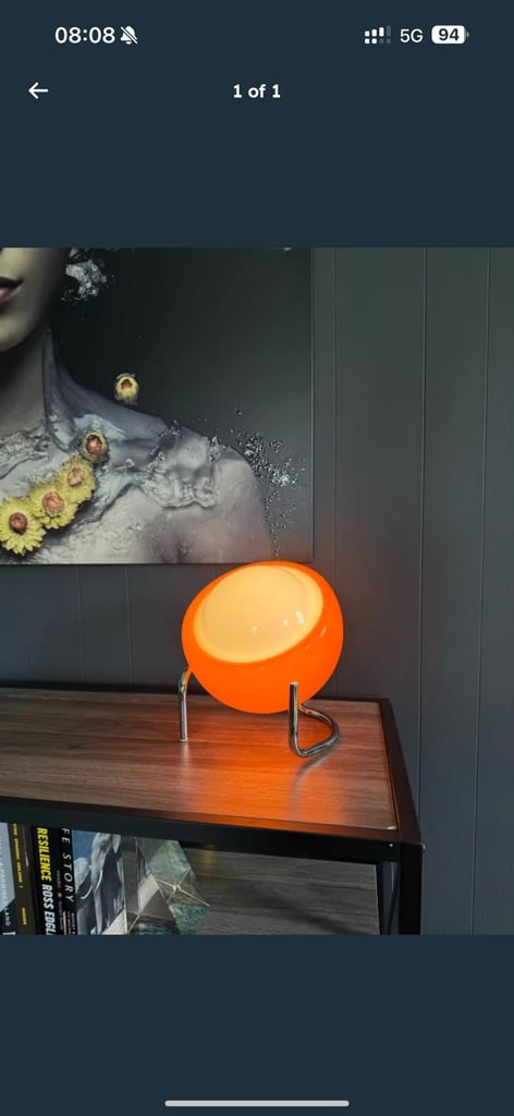 Vintage retro mid century modern style lamp