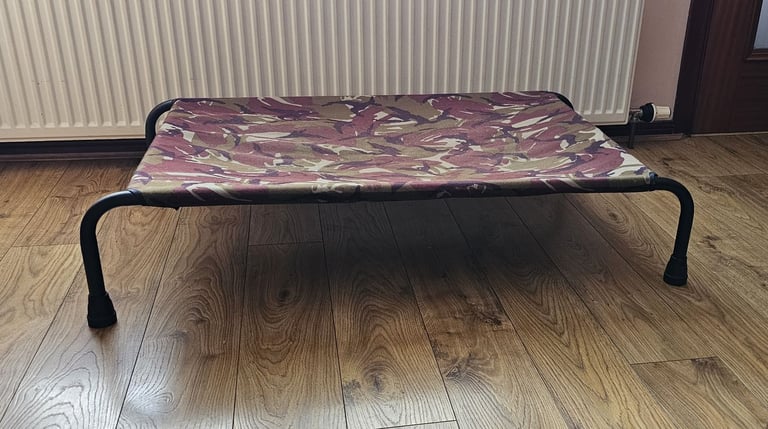 Used HiK9 Raised Dog Bed (Large) with 2 Canvas Covers+Carry Bag