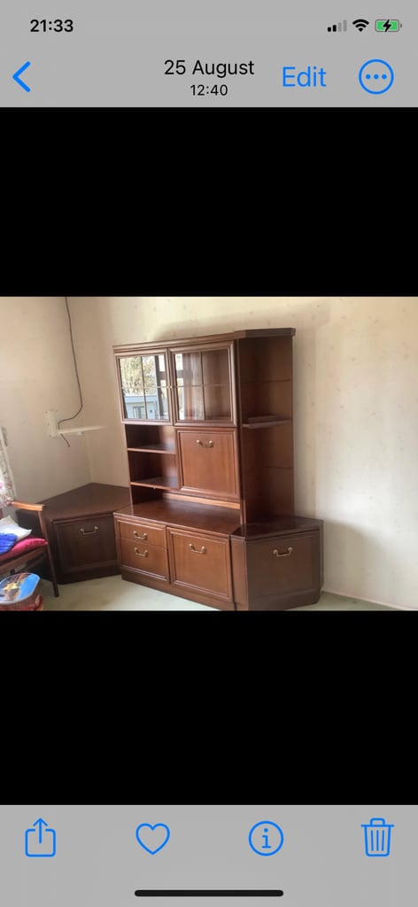 Secretaire/display cabinet