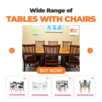 Wide Range of Dining Table and Chairs