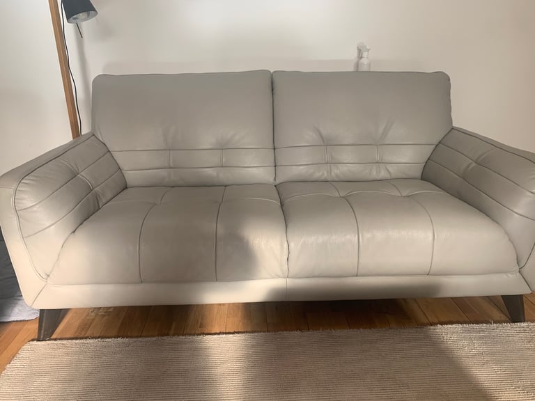 3/4 leather sofa & 2 seater leather sofa
