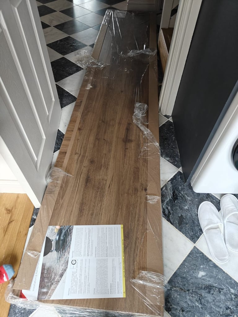 Oak effect Kitchen Laminate worktop