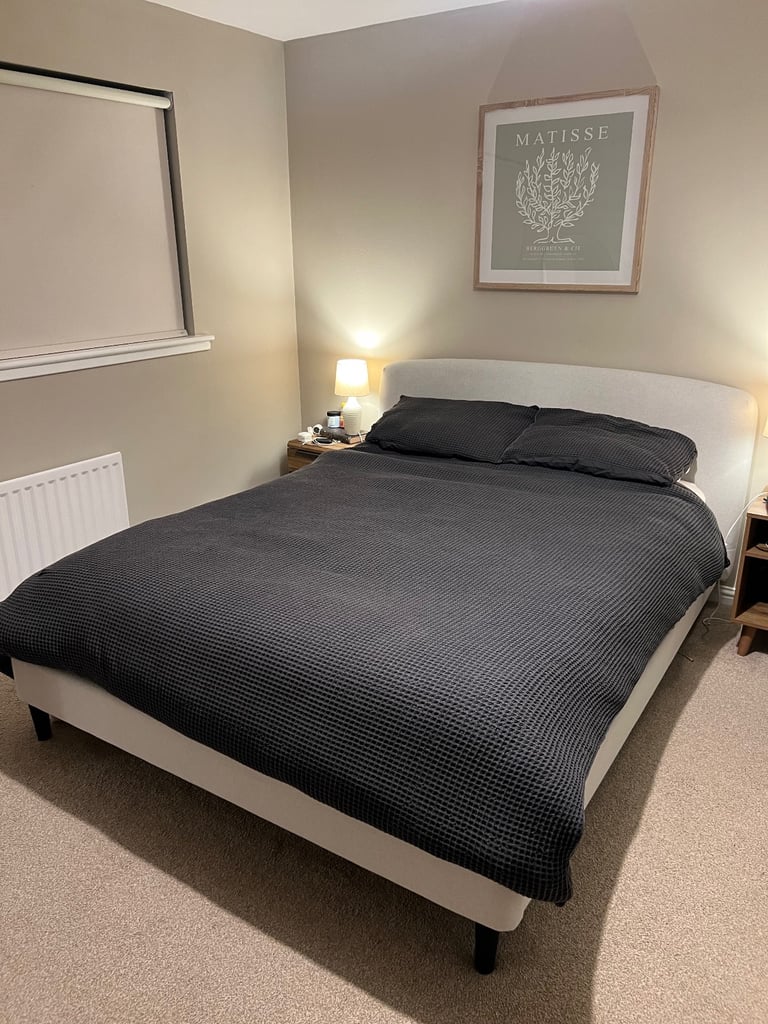 image for King Sized Bed Frame and Mattress