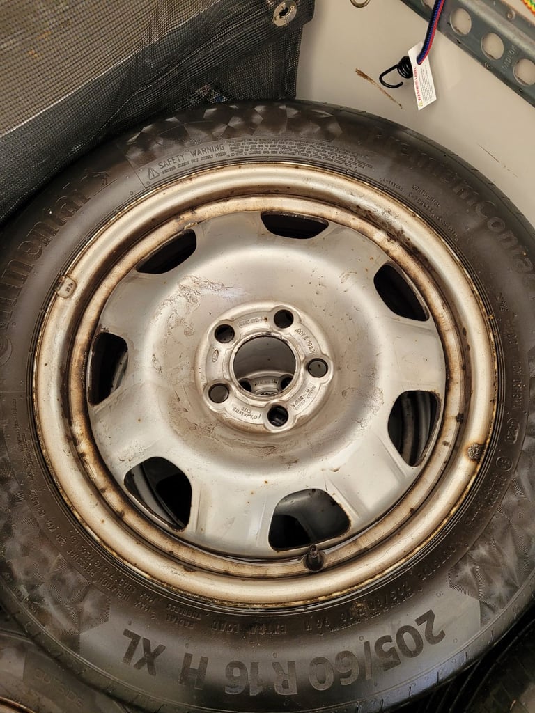 4x lovely clean ford transit custom wheels with good tyres size 205 60 16 