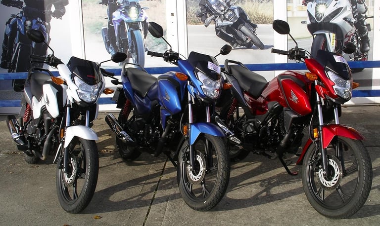 Honda CB125F Choice of three. All in superb condition and low mileage. Be quick!