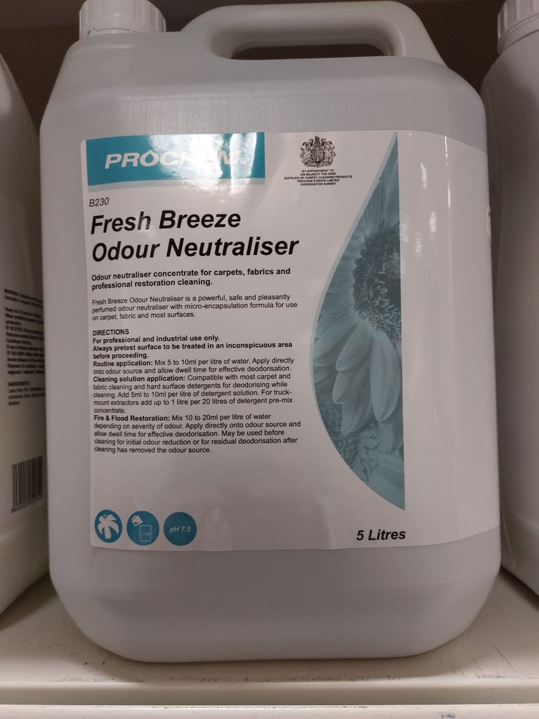 PROCHEM FRESH BREEZE ODOUR NEUTRALISER FOR CARPET CLEANING MACHINES