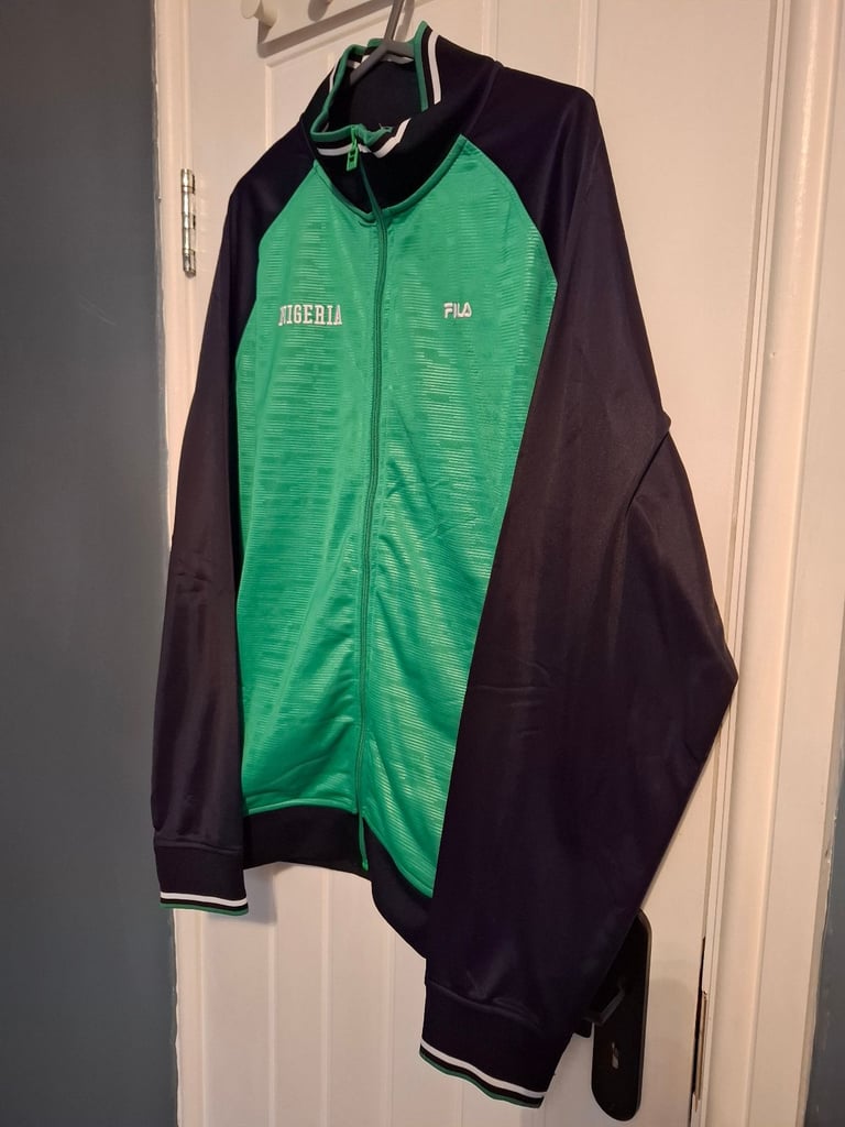 Mens Large Fila Nigeria Track Jacket
