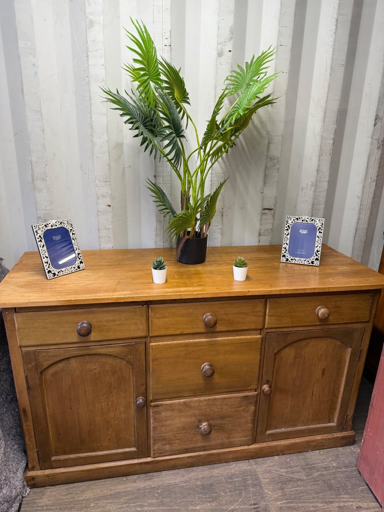 Vintage pine sideboard country cottage look