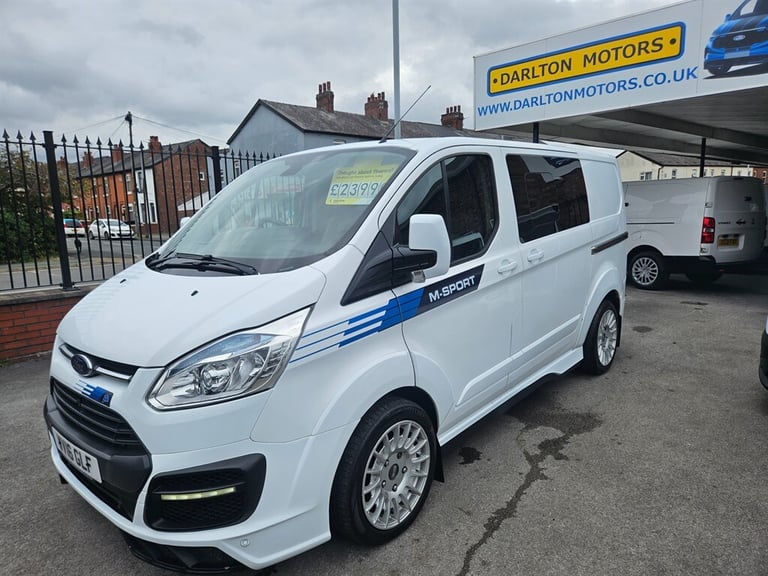 2016 Ford Transit Custom M SPORT MSRT 155 bhp Crewvan (.62000) No vat Double Cab Van Diesel Manual