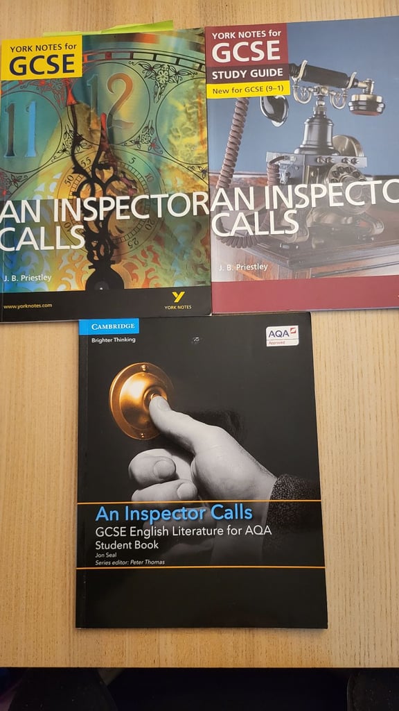 image for GCSE English Literature, An Inspector Calls by J.B. Priestley, Study Notes/Student Book