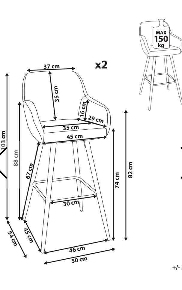 Brand New Barstools Set of 4 Bar Chairs 4 x New Breakfast Bar Chairs  Beige