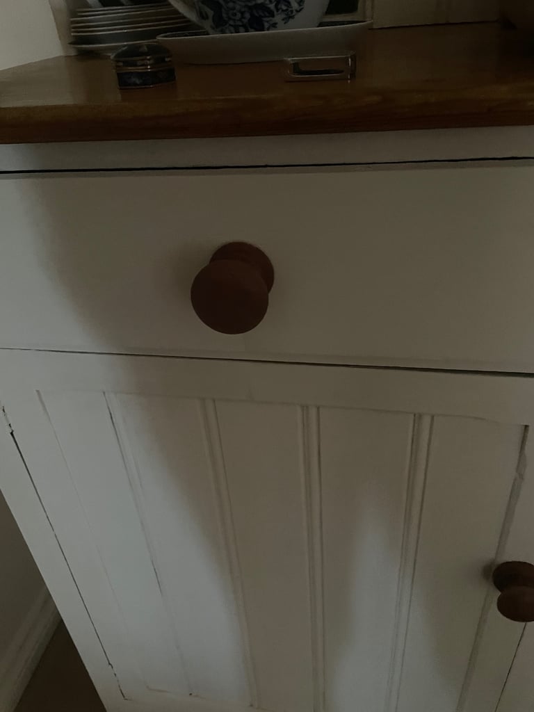 Painted pine vintage dresser.
