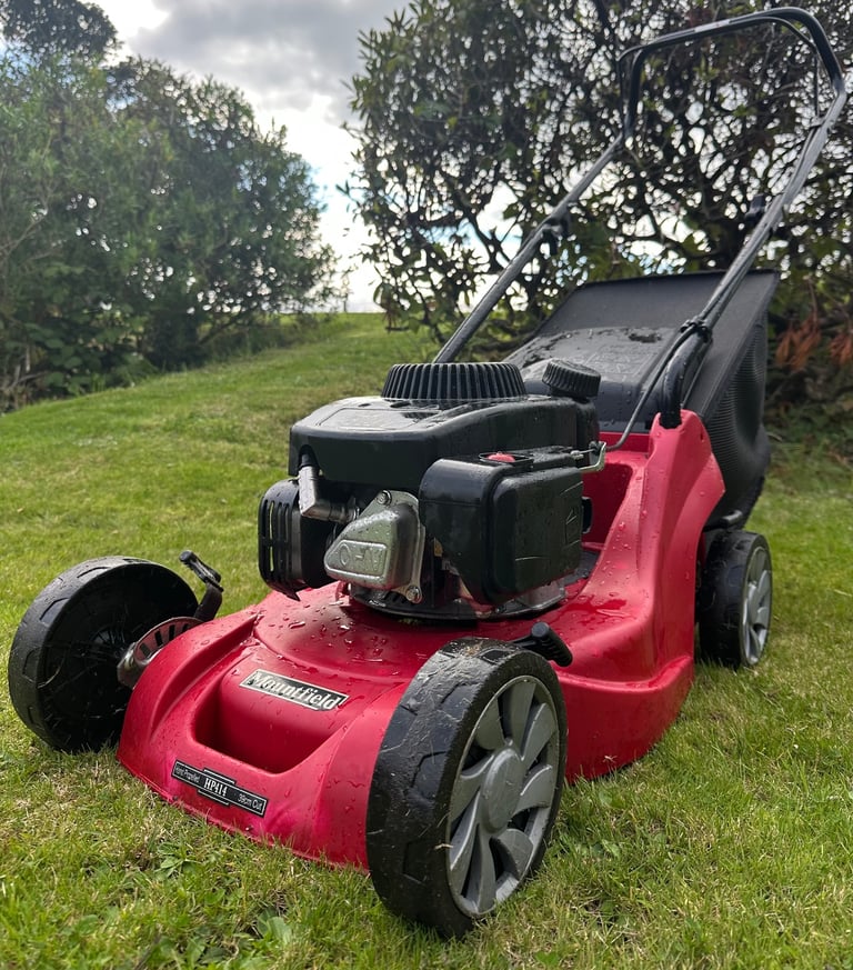 image for Mountfield petrol lawnmower like new maintenance free poly deck mower serviced 