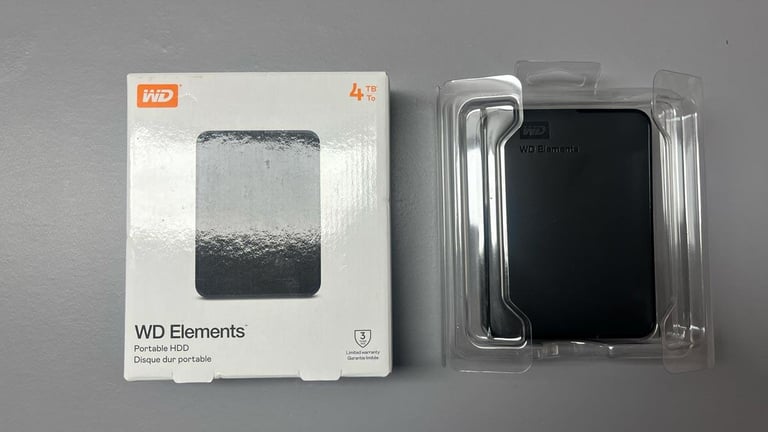 WD Portable hard disk (HD) 4TB 2.5