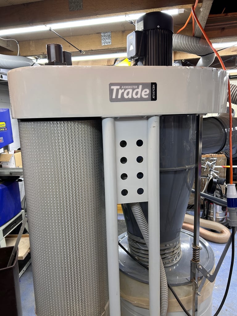 Cyclone Dust Extractor for workshop - Axminster Trade rated AT357CEH