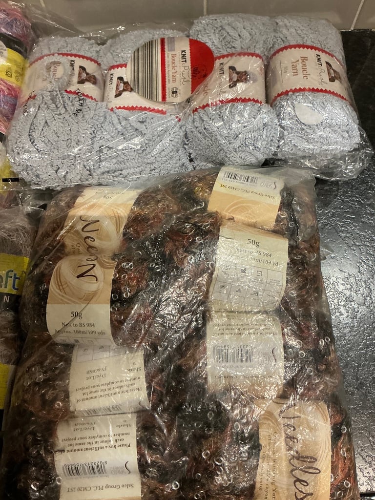 Job lot yarncraft knitting yarn etc. 