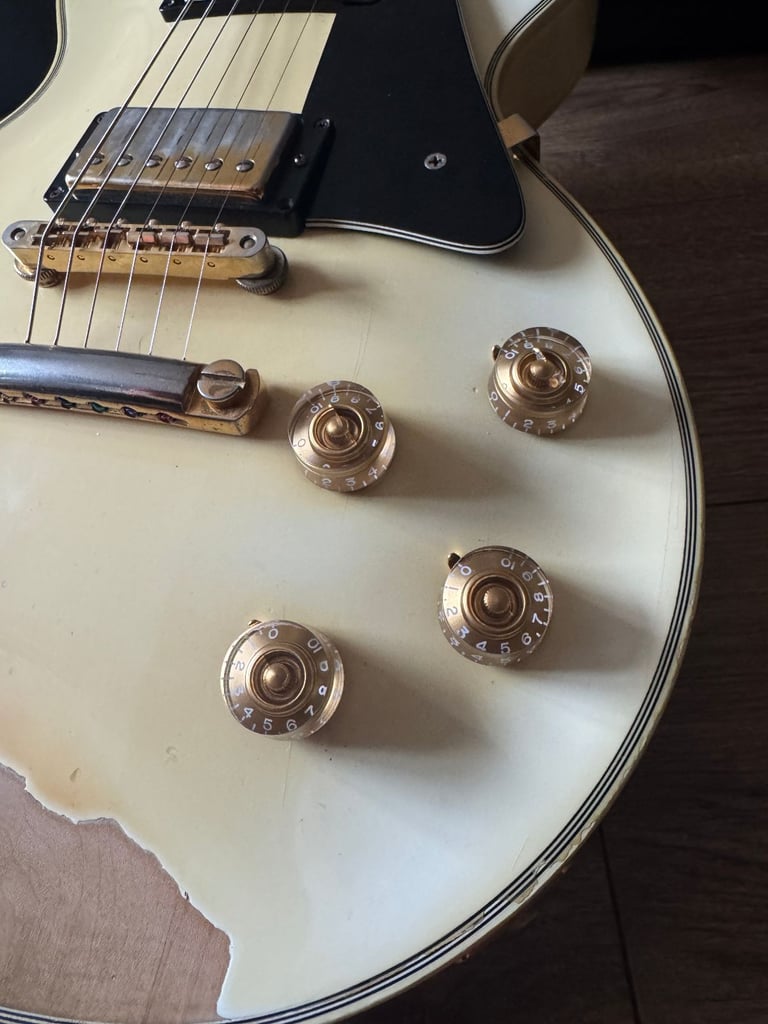 1986 Gibson Les Paul Custom Alpine White - Heavily aged - Trades