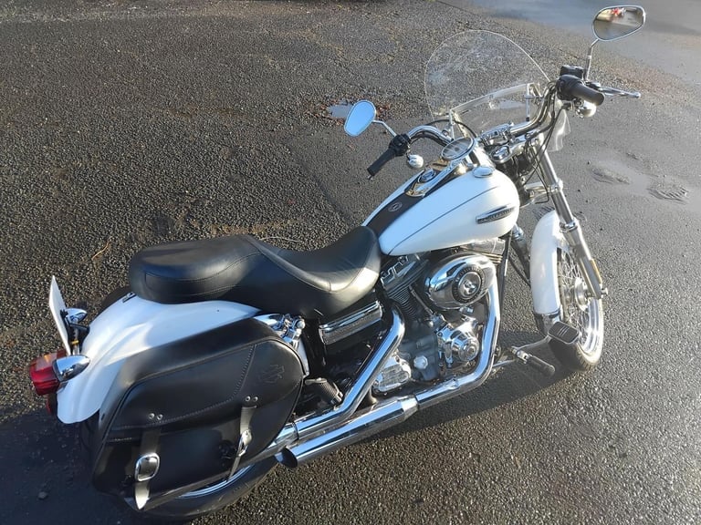 2006 56 HARLEY DAVIDSON FXDC SUPER GLIDE CU 1584 SUPERGLIDE CUSTOM CRUISER WHITE
