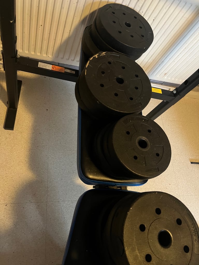 Weight bench & weights 