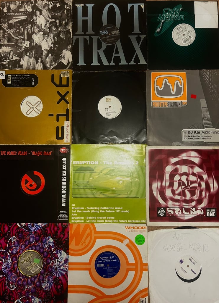 image for Trance Dance House Music 12” Vinyl record collection 