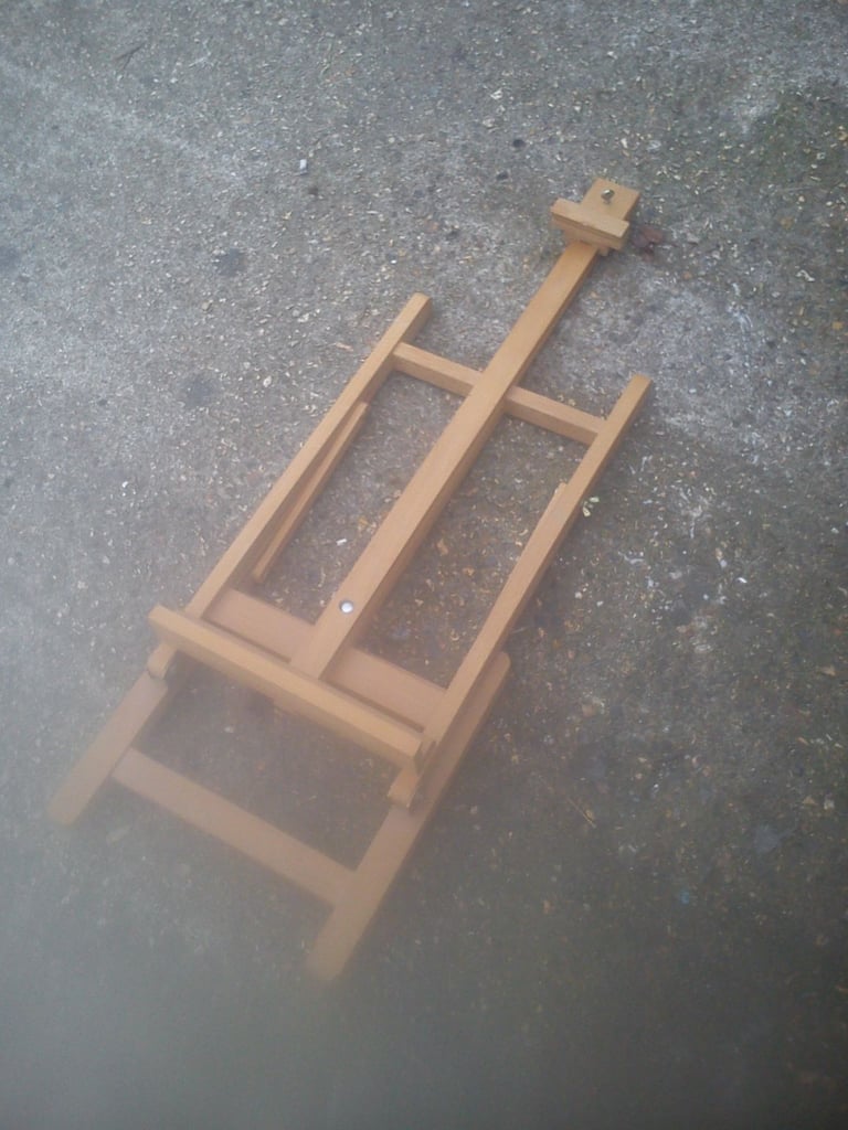 Vintage beech folding easel.