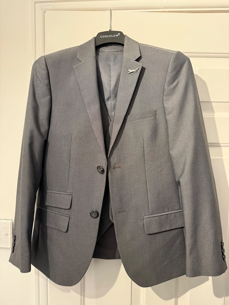 image for Kids 3-piece Grey Suit - Slaters