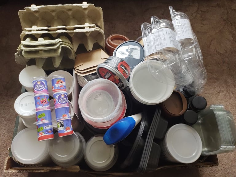 image for Large Box of Containers & Packaging for Arts & Crafts