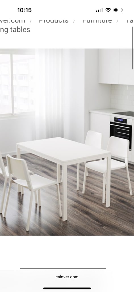 image for IKEA Table and 4 chairs