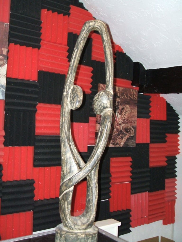 African Ghana wooden ornaments 