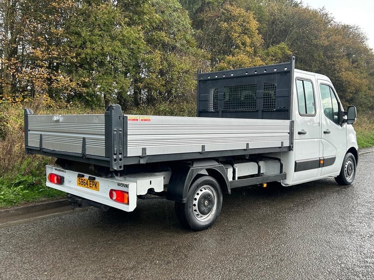 2014 (64) VAUXHALL MOVANO F3500 L3H1 LWB 2.3 CDTI DOUBLE CAB TIPPER