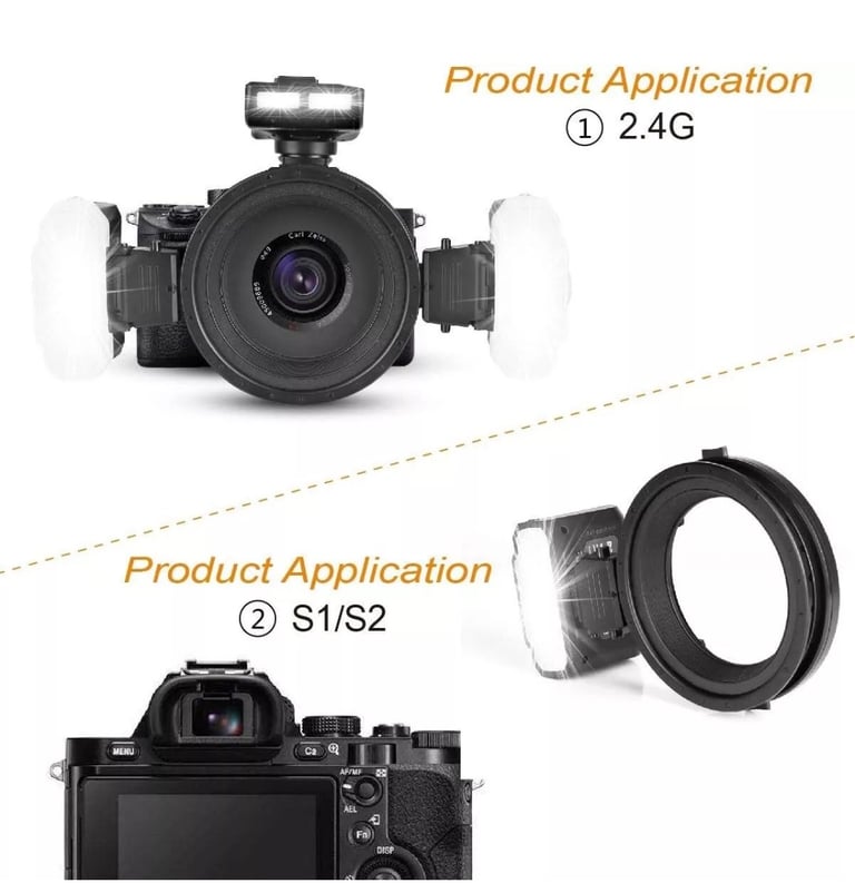 Meike MK MT24 Macro Twin Flashlite Flash Light for Sony Mirrorless Cameras