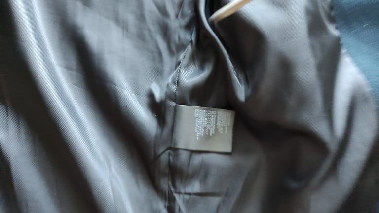 H&M Men’s Navy Overcoat size UK 42R