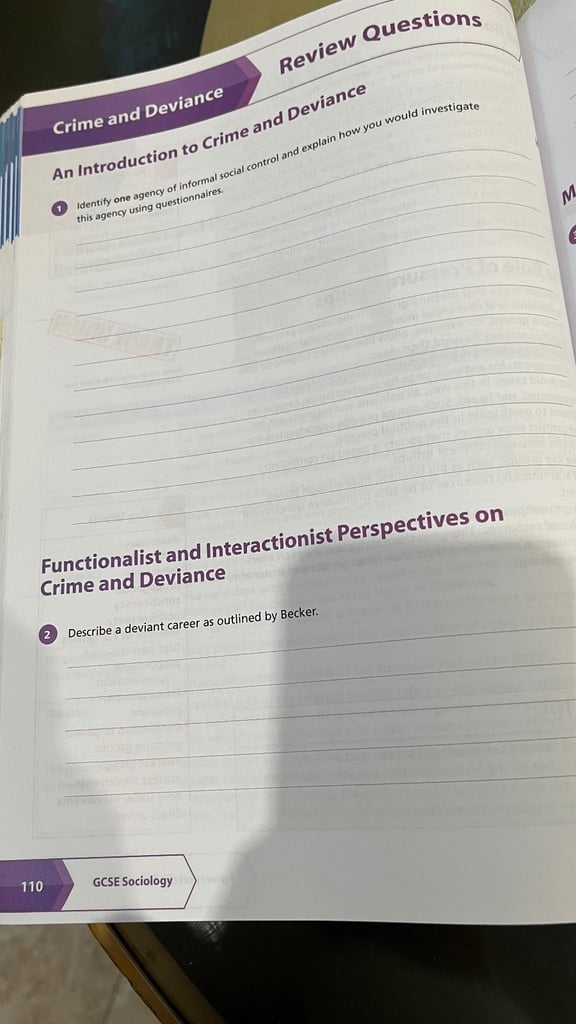 GCSE sociology revision book 