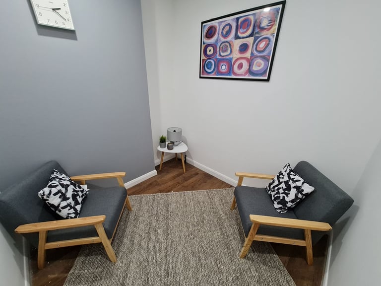 image for Pair of grey armchairs 