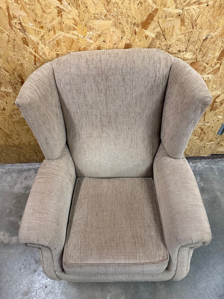 Fabric Armchair On Castors
