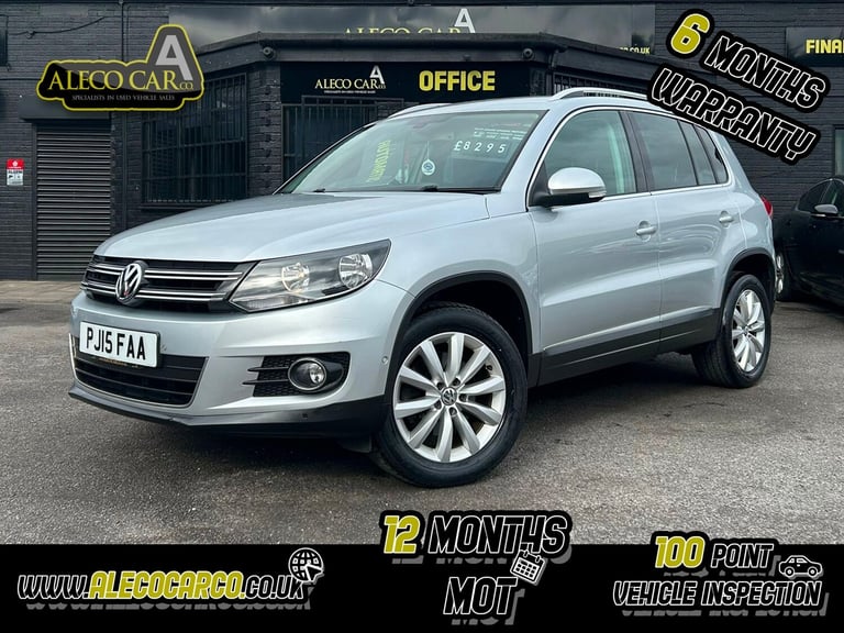 image for VOLKSWAGEN TIGUAN 2.0 TDI BlueMotion Tech Match Silver Auto Diesel 2015