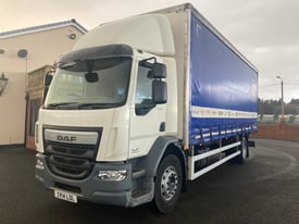 image for 2014 DAF LF 55.220 18 ft CURTAIN SIDE TRUCK WITH UNDER FLOOR TAIL LIFT
