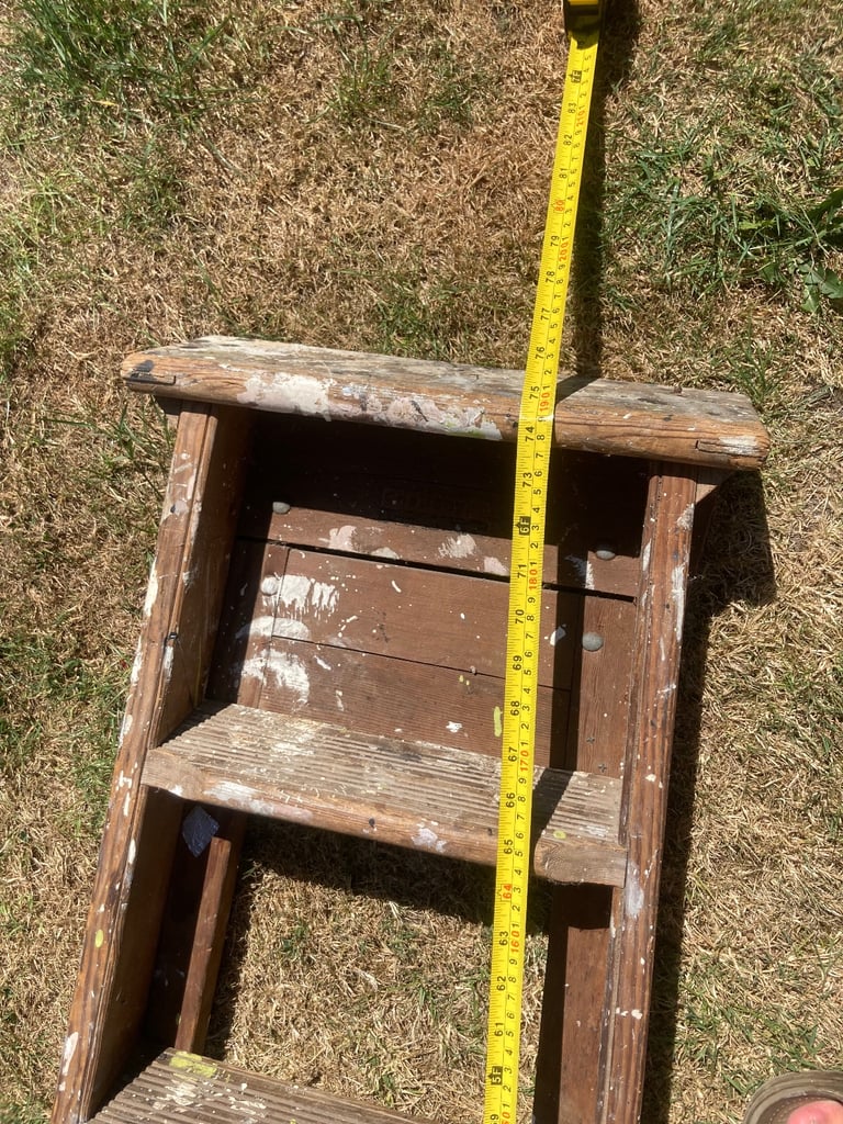 Vintage wooden ladders 