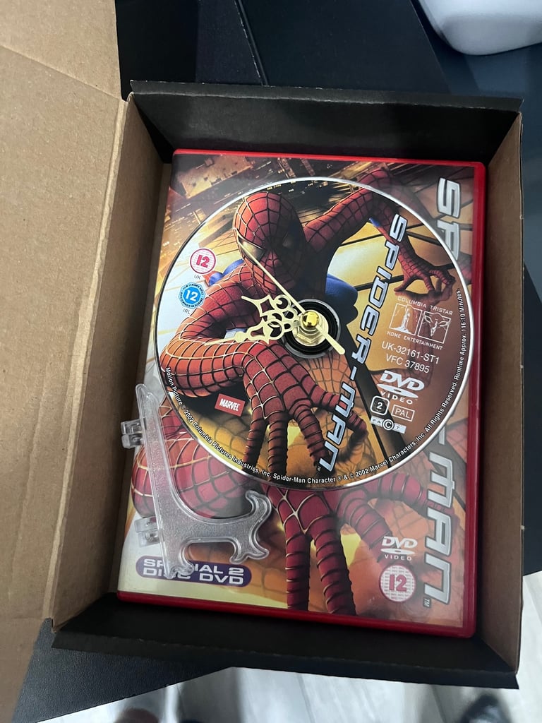 Spiderman DVD Clocks & dvd box