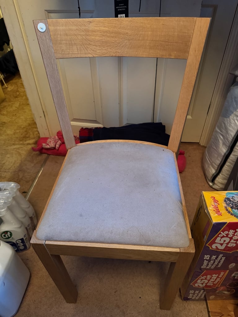 2 IKEA upholstered dining chairs