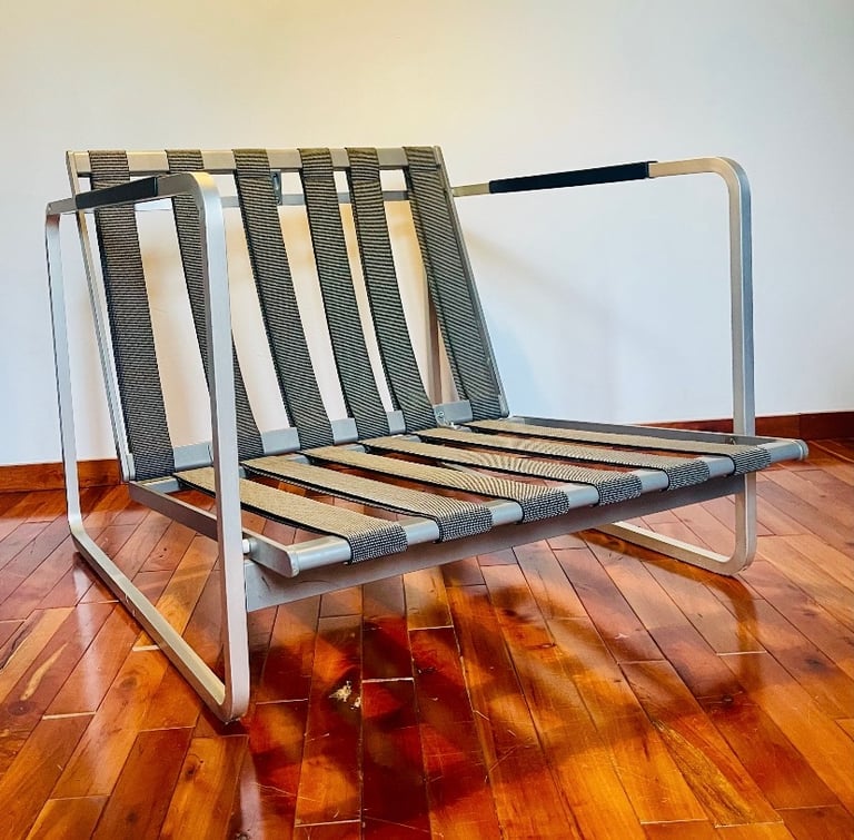 Vintage Italian leather Zanotta ‘Zurigo’ armchair 