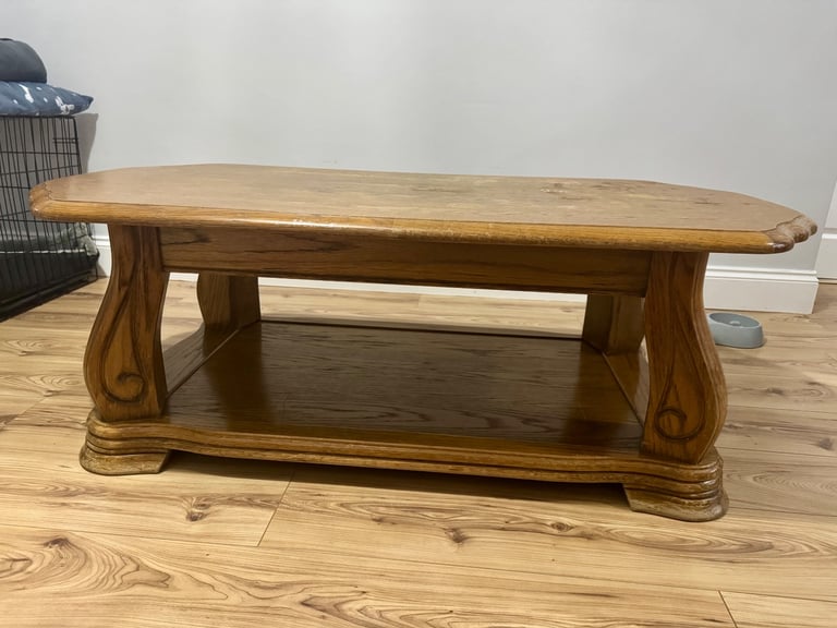 Solid wood coffee table 