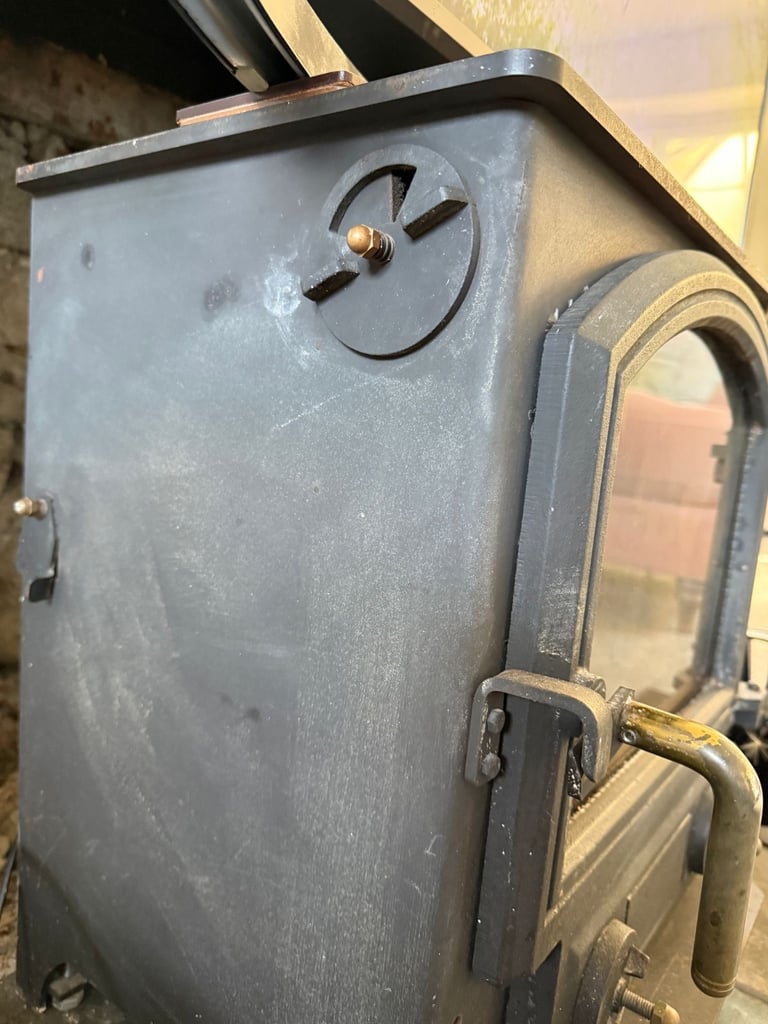 wood burning stove log coal burner multifuel 5kw fire 