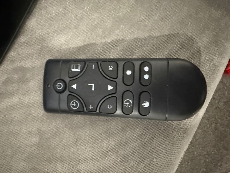 Curved electric fire with remote 