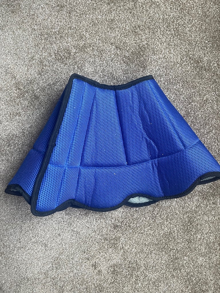 VavoPaw Dog Cat Cones Soft Mesh Breathable Surgery Recovery E-Collar, L, Blue+Gray