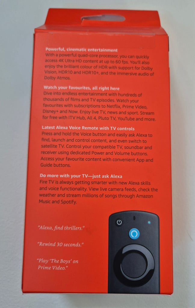 Fire TV stick 4k with Ultra HD