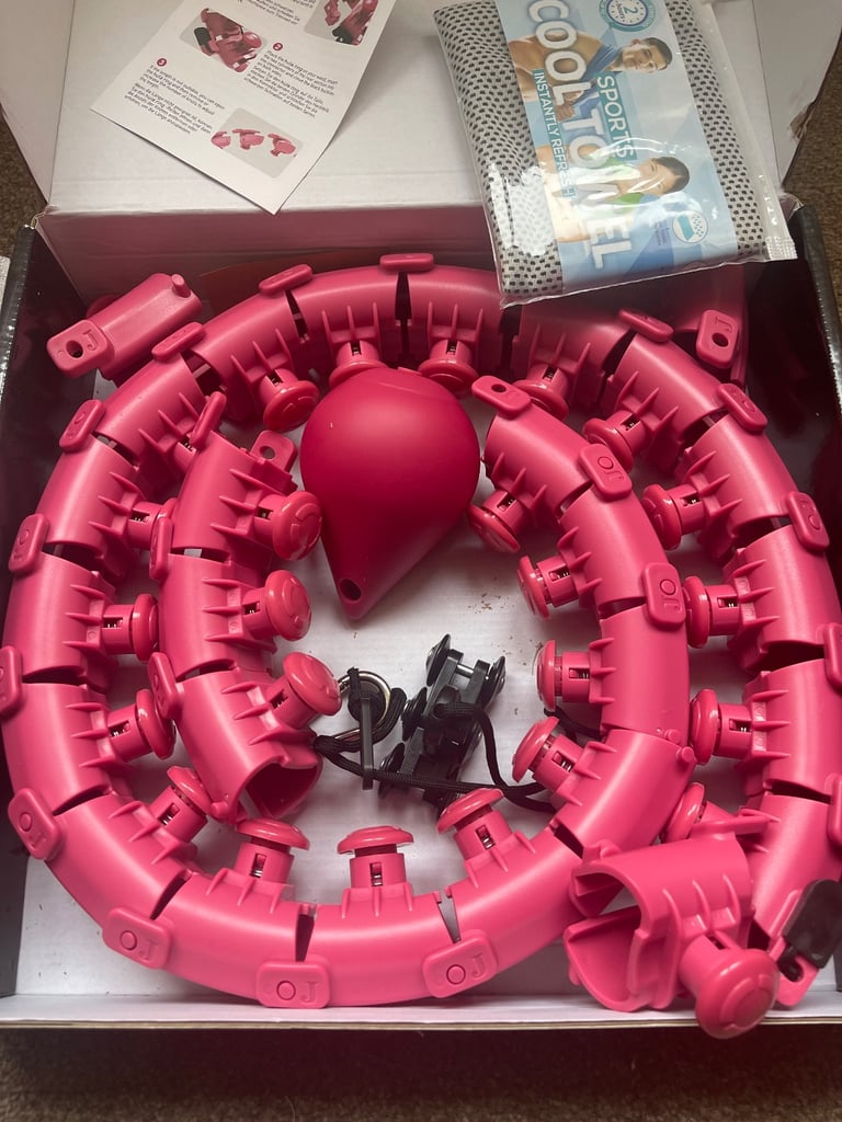 image for Active 100 Smart Hula Ring Hoops, Weighted Hula Circle 24 Detachable Fitness Ring